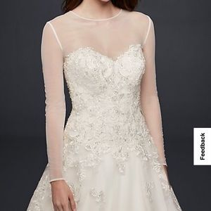 **NEW** David’s Bridal dress topper
